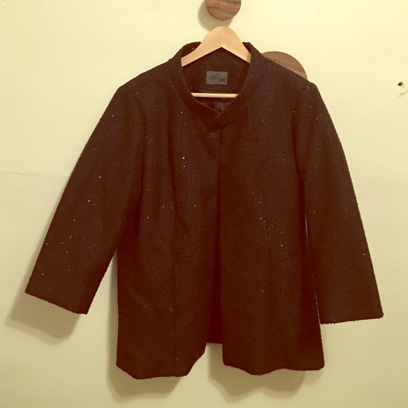 Chanel tweed two button blazer