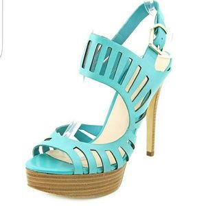 Guess Kabirra Turquoise Heels