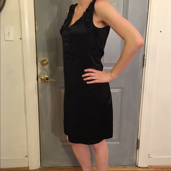 Chic, Cozy Silk LBD by BCBG Maxazria - Picture 2 of 4