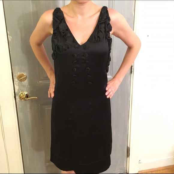 Chic, Cozy Silk LBD by BCBG Maxazria - Picture 3 of 4