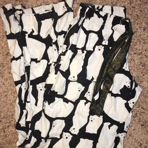 Polar bear pajama bottoms