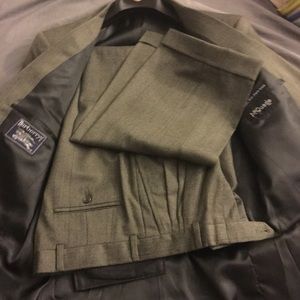 Mens Burberry suit classic grey