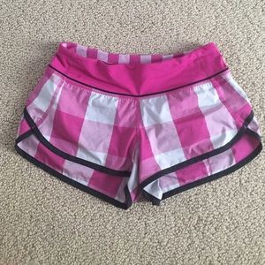 Lululemon speed shorts