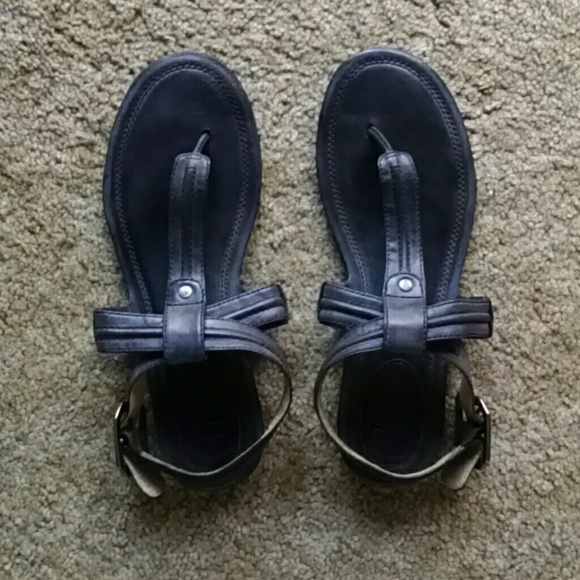 Charcoal Frye sandals