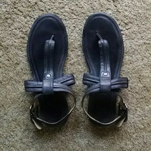 Charcoal Frye sandals