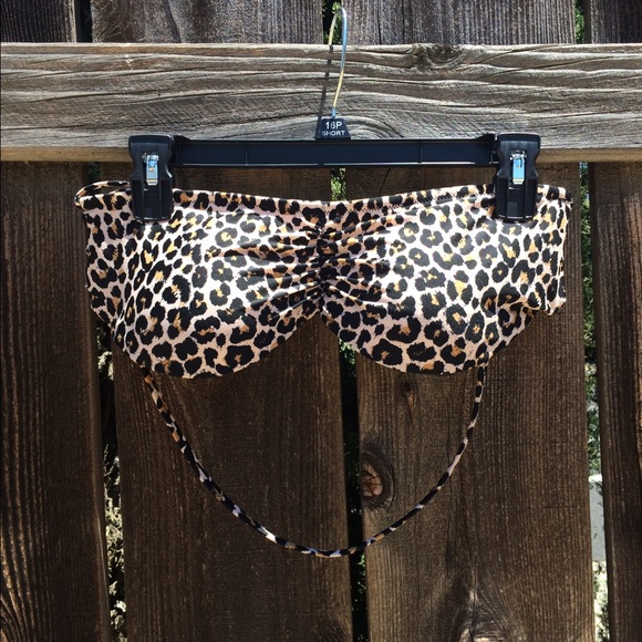 Animal Print Bikini Top
