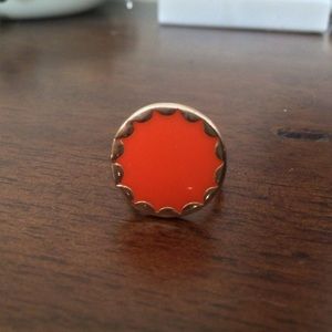 House of Harlow orange ring