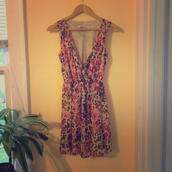 Pink leopard summer dress!
