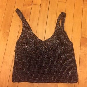 Shimmery crop top