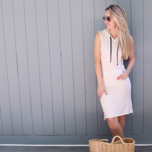 Oatmeal Beach Hoodie Dress *Last! - Picture 3 of 4