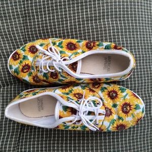 Sunflower tennis shoes