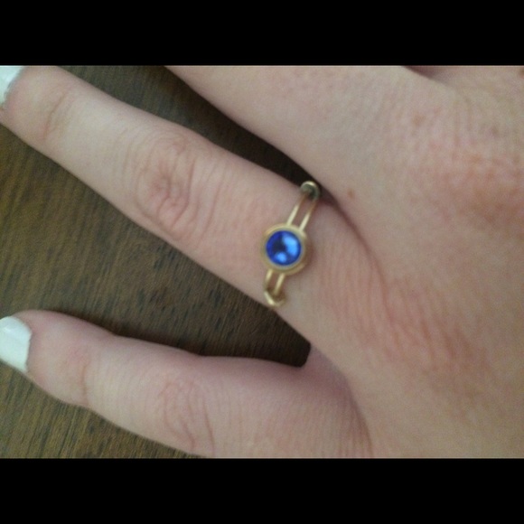 Alex and ani ring blue