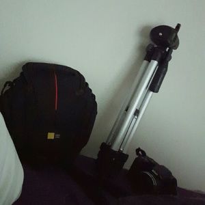 Camera, Tripod, and Cases for both