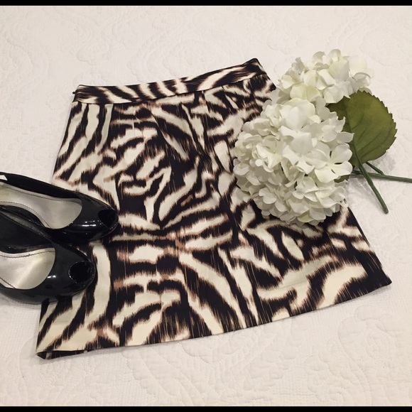 Animal print Ann Taylor skirt 0P - Picture 4 of 8