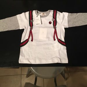 Gucci long sleeve tee shirt 18/24 month size