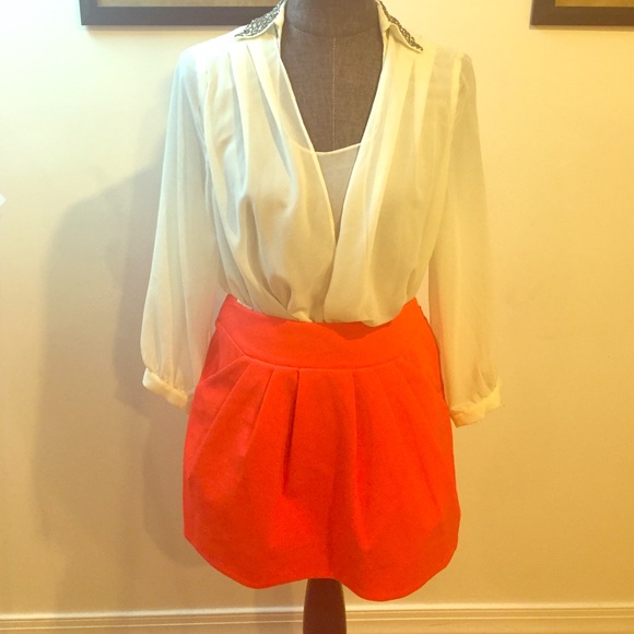 Diane von Furstenberg Dresses & Skirts - ✨Newly Reduced✨Hot red/orange skirt