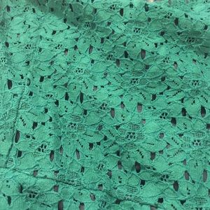 LAST CHANCE Green Lace Hi-lo Dress