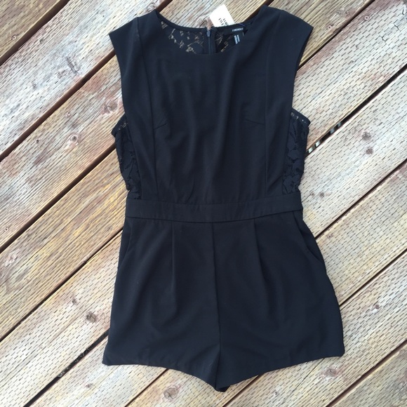 NWT Forever 21 Black Romper