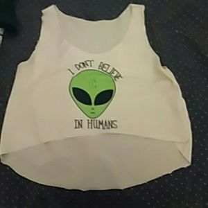 Alien crop top
