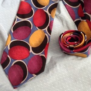 Wacky SILK Museum Art 3D 1980's Rainbow Tie