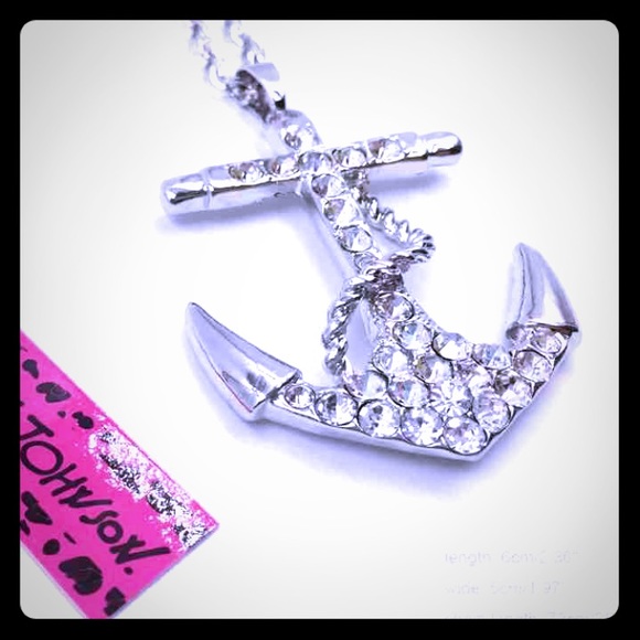 Oversized Crystal Anchor Necklace