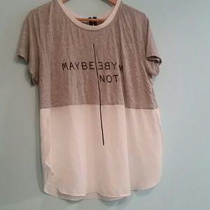 Maybe | Maybe Not half tee