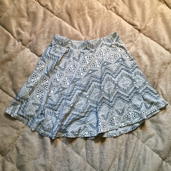 PacSun Mint tribal skater skirt.