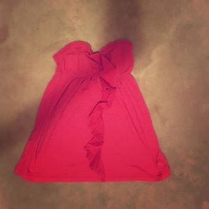 Strapless summer Abercrombie fuchsia tube top