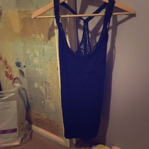 Abercrombie lace back racer back tank