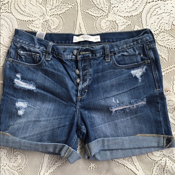 Abercrombie & Fitch Blue Jean Shorts