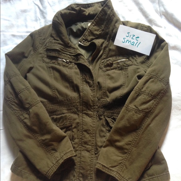 Olive green cargo jacket