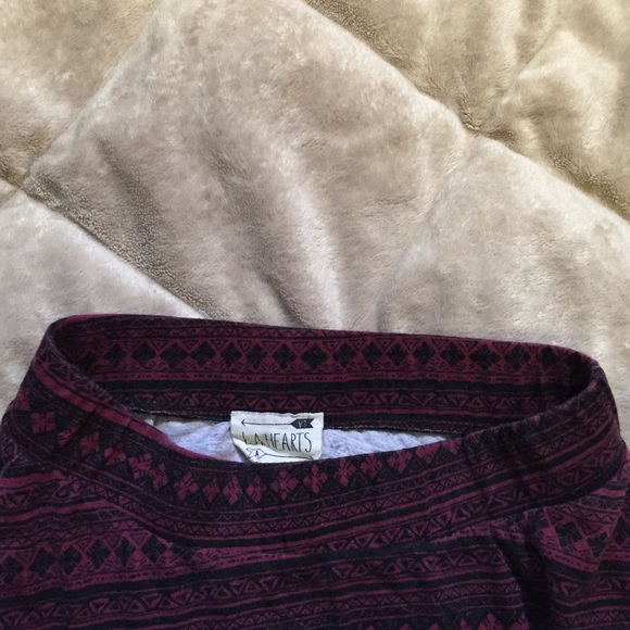 PacSun Maroon tribal skater skirt. - Picture 2 of 3