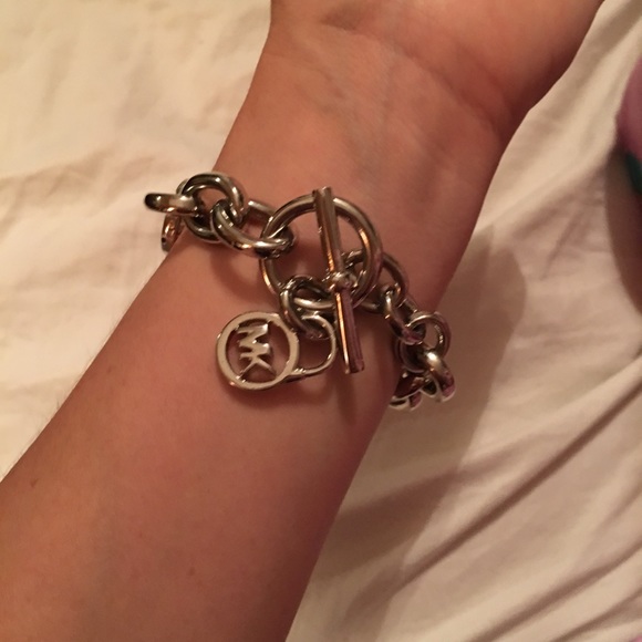 Michael Kors Silver Toggle Lock Bracelet - Picture 2 of 3