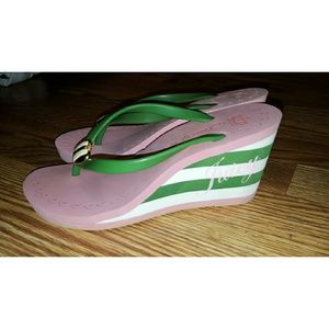 Juicy Couture wedged sandals