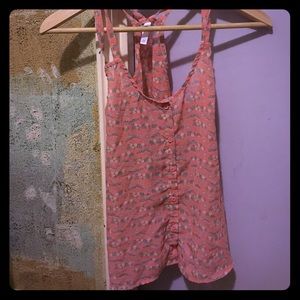 Button down tank top