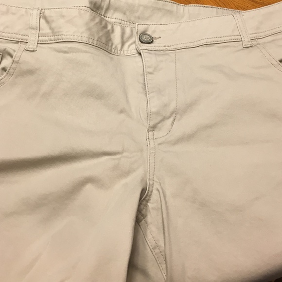 Lane Bryant Khaki Capri Pants