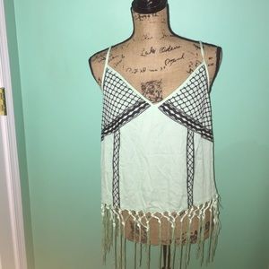 Charlotte Russe light green tank top