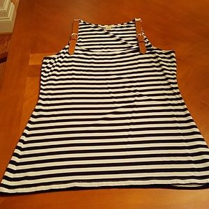 Tank with leather straps