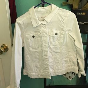 White jean jacket
