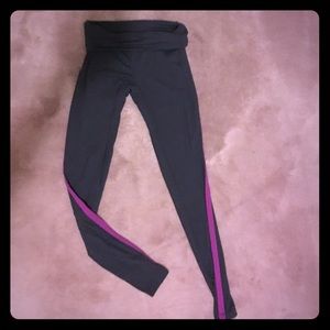 Rollover workout leggings