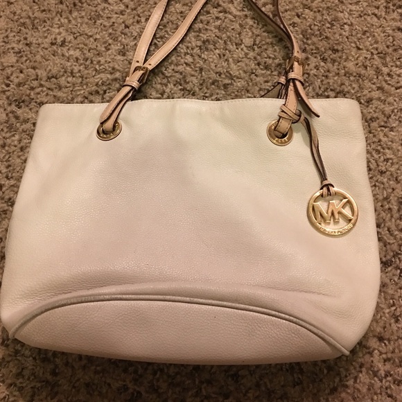 Cream Michael Kors bag