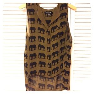 Forever 21 Elephant Shirt