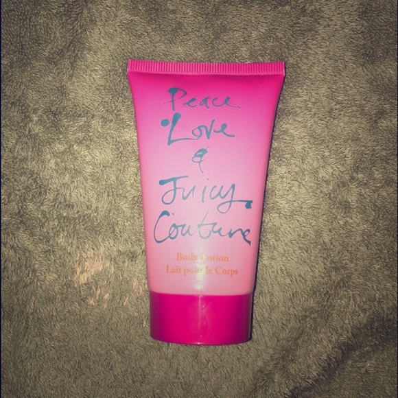 Peace Love & Juicy Couture body lotion