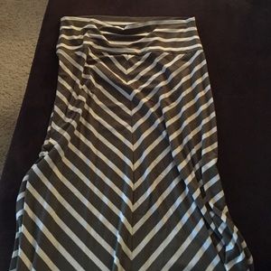 Striped Maxi Skirt