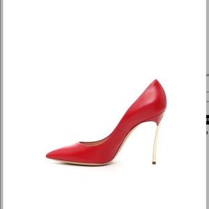 Red Casadei Blade pumps, size 8