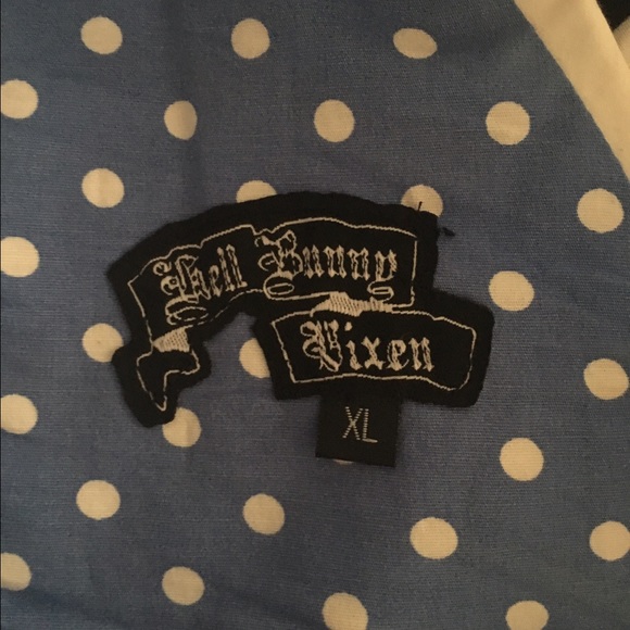 Light Blue, Polka Dot, 1940's - 1950's Dress
