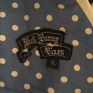 Light Blue, Polka Dot, 1940's - 1950's Dress