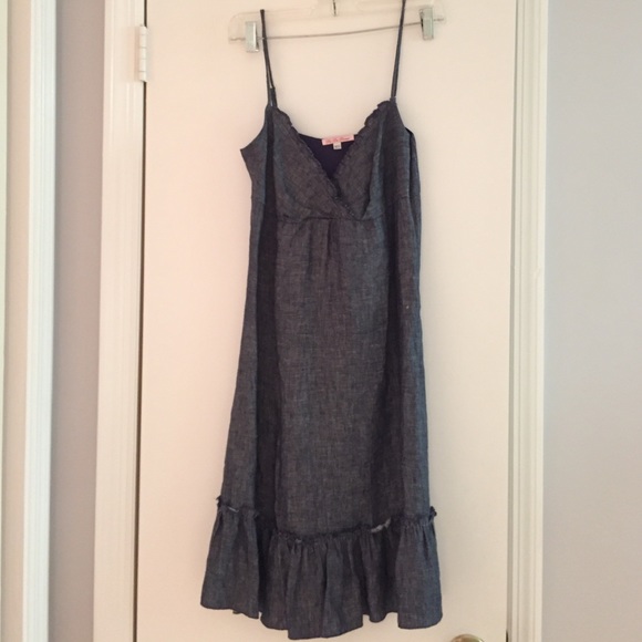 Denim Spaghetti Strap dress - Size M