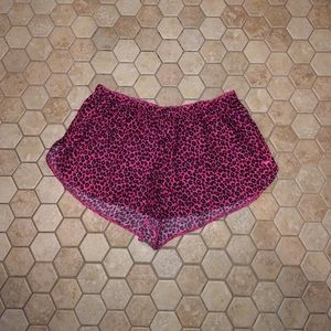 Pink by Victoria's Secret cheetah pajama shorts