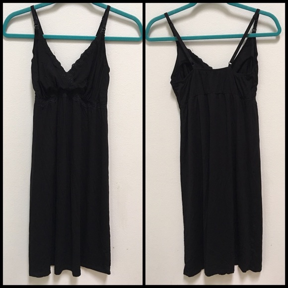 Gilligan & O'Malley Nursing Nightgown - Black